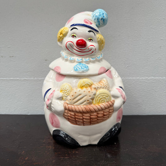 Vintage Circus Clown Cookie Jar