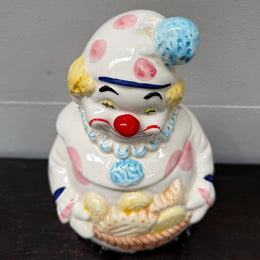 Vintage Circus Clown Cookie Jar