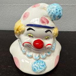 Vintage Circus Clown Cookie Jar