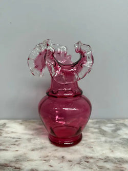 Vintage Cranberry Glass Vase | Antique & Vintage | Moonee Ponds Antiques | Australia Wide Delivery