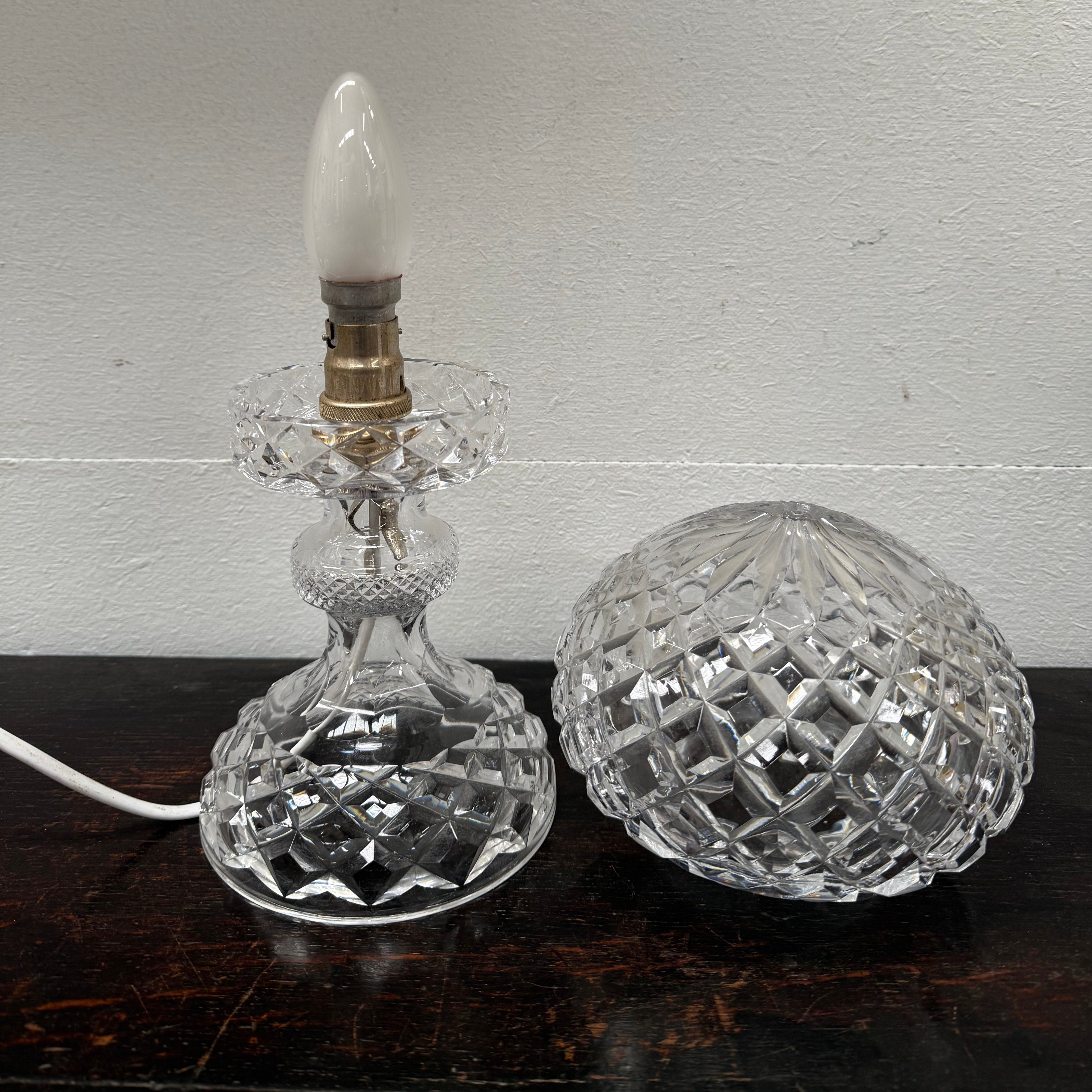Vintage Crystal Lamp | Antique & Vintage | Moonee Ponds Antiques | Australia Wide Delivery