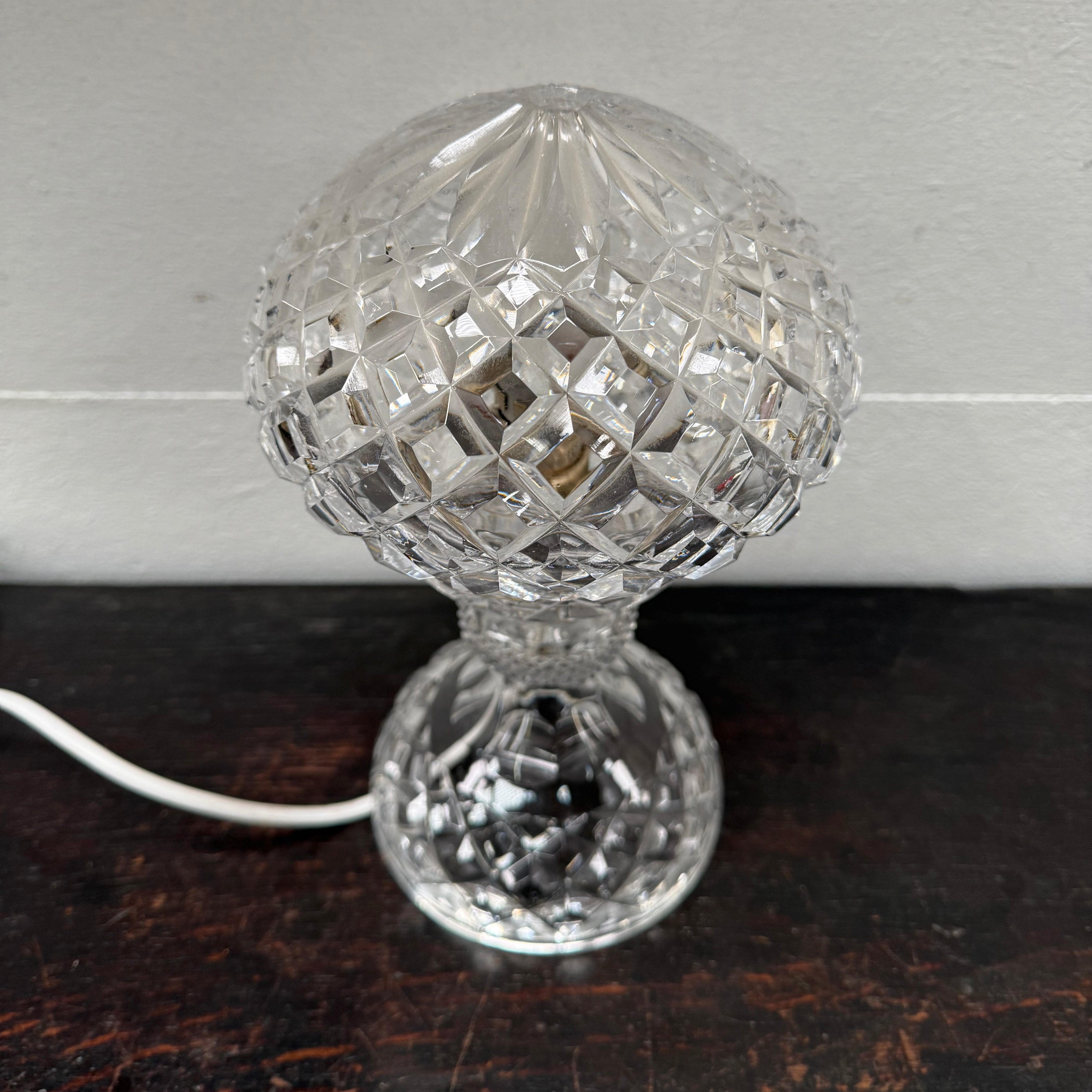 Vintage Crystal Lamp | Antique & Vintage | Moonee Ponds Antiques | Australia Wide Delivery