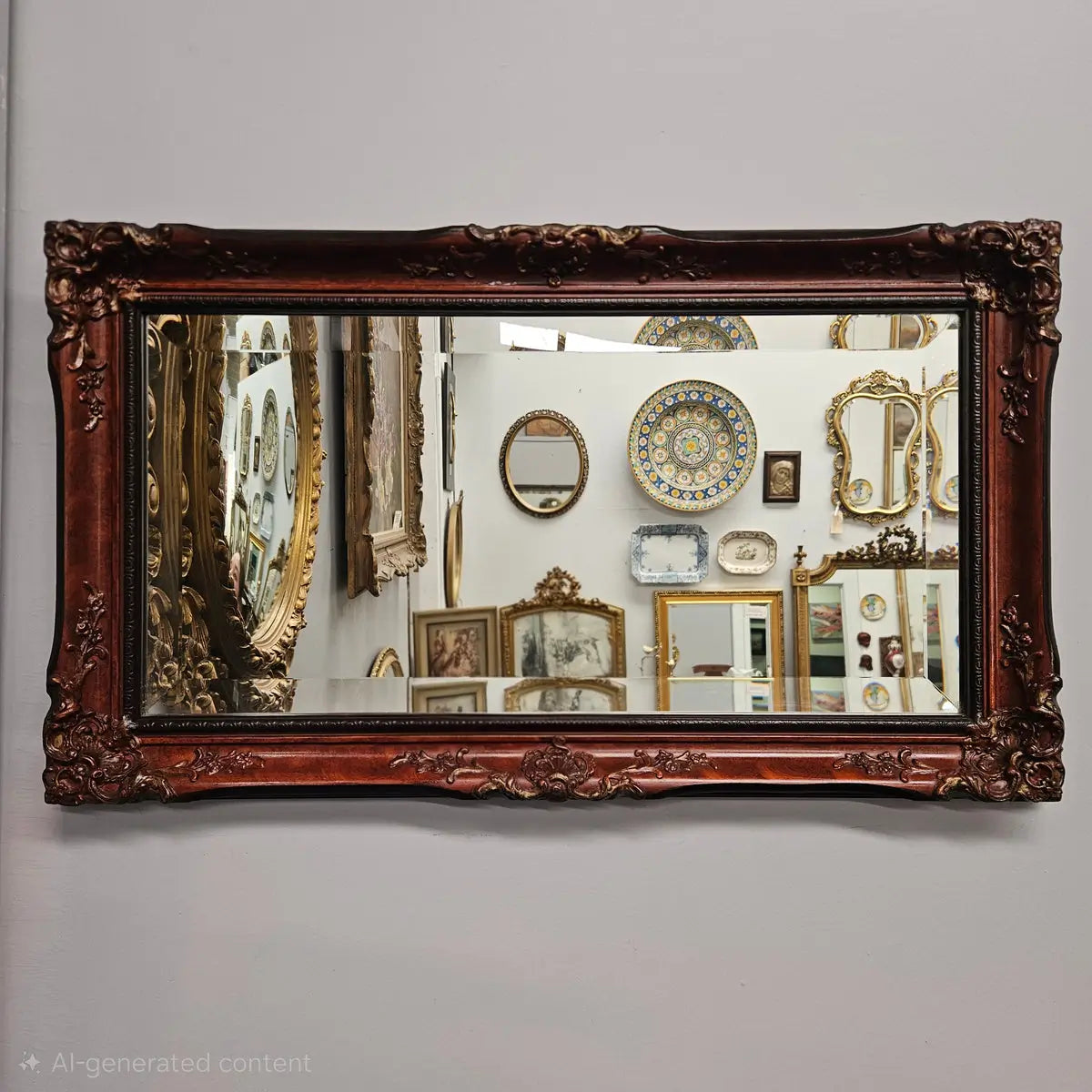 Vintage Gilded Wooden Mirror | Antique & Vintage | Moonee Ponds Antiques | Australia Wide Delivery