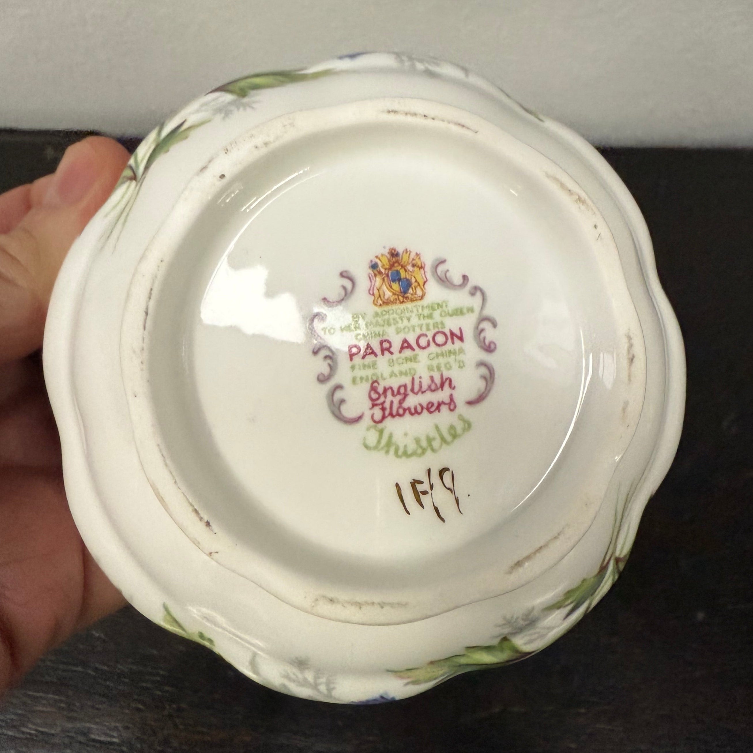 Vintage Paragon Thistles Bone China Bowl | Antique & Vintage | Moonee Ponds Antiques | Australia Wide Delivery