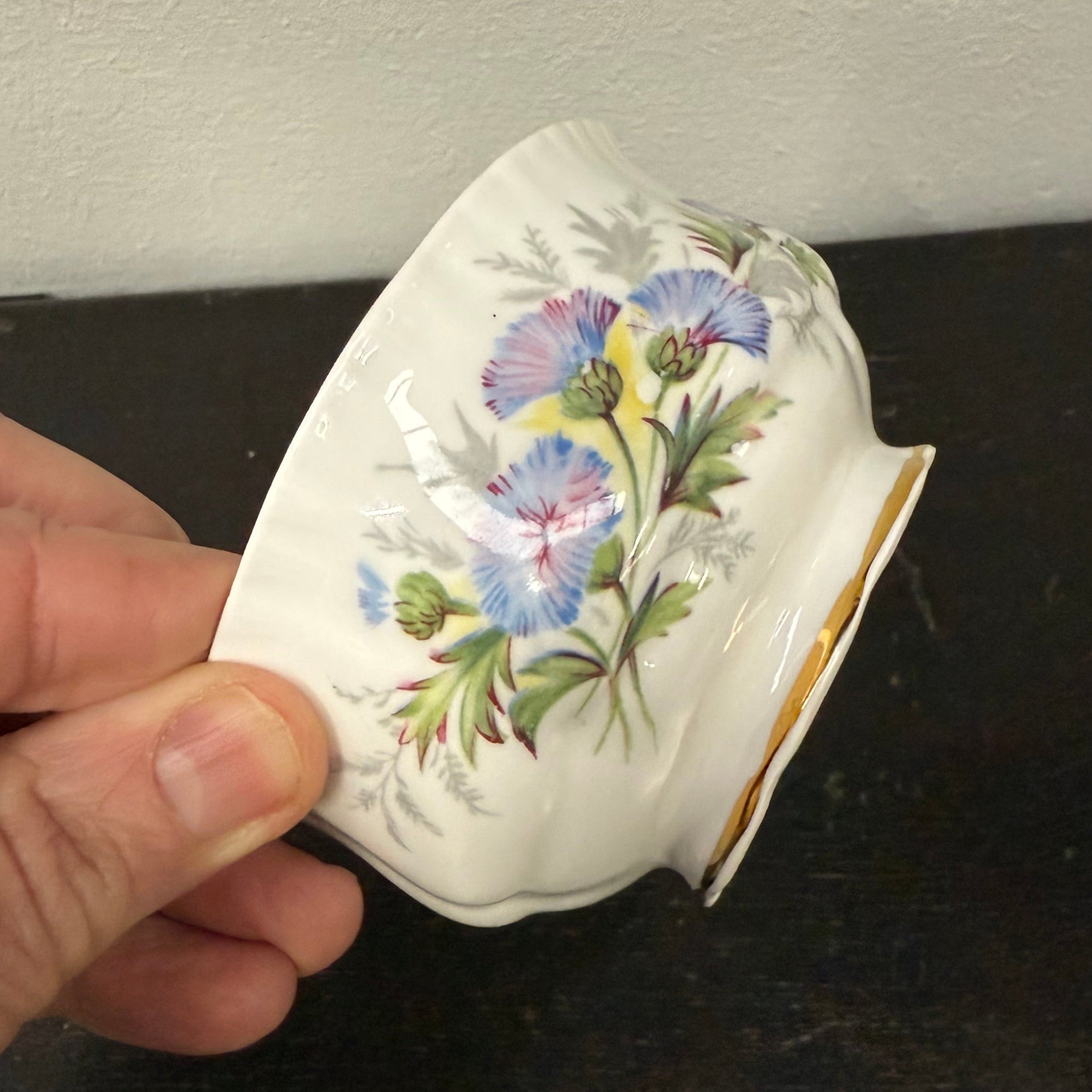 Vintage Paragon Thistles Bone China Bowl | Antique & Vintage | Moonee Ponds Antiques | Australia Wide Delivery