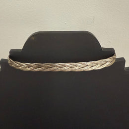 Vintage Sterling Silver Italian Woven Bracelet