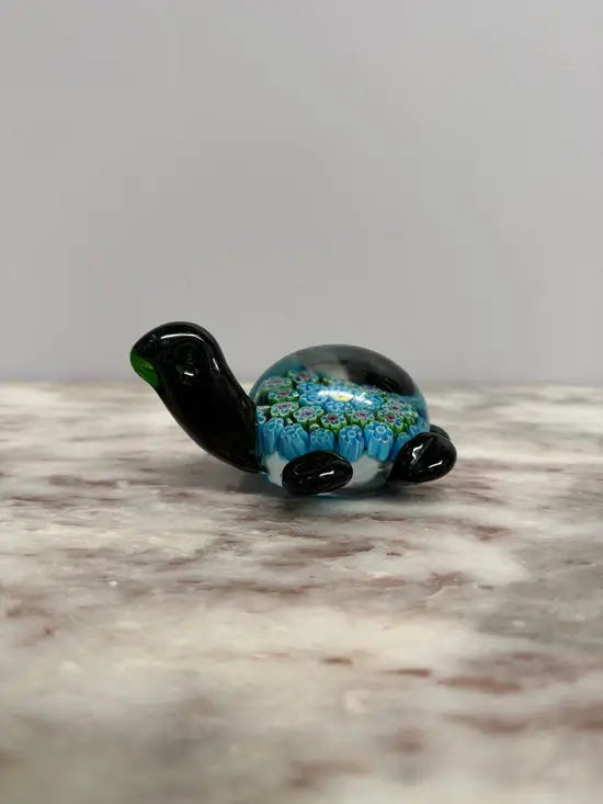 Vintage Tortoise Millefiori Glass Paperweight | Antique & Vintage | Moonee Ponds Antiques | Australia Wide Delivery
