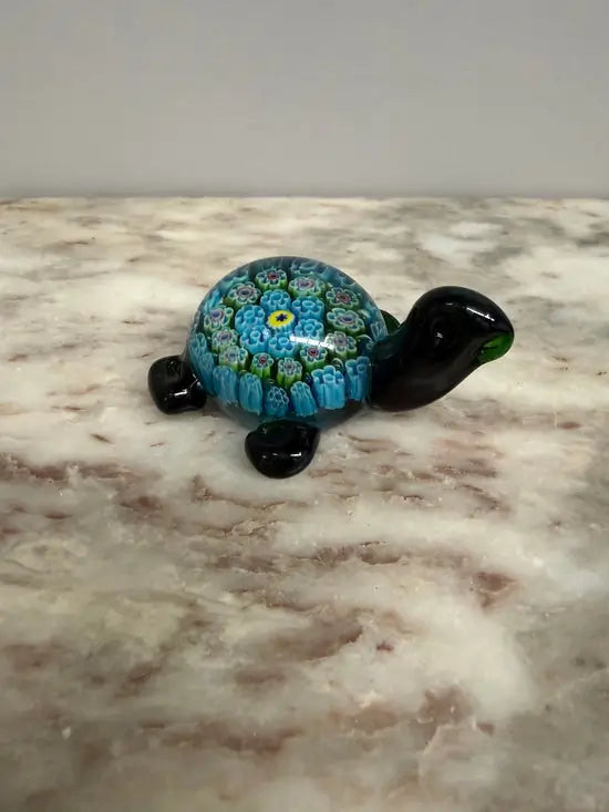 Vintage Tortoise Millefiori Glass Paperweight | Antique & Vintage | Moonee Ponds Antiques | Australia Wide Delivery