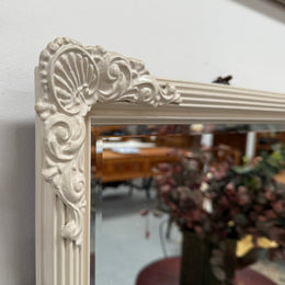 Vintage White Painted Mirror
