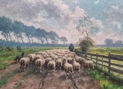 Beautiful French Oil Painting on Canvas | Antique & Vintage | Moonee Ponds Antiques | Australia Wide Delivery