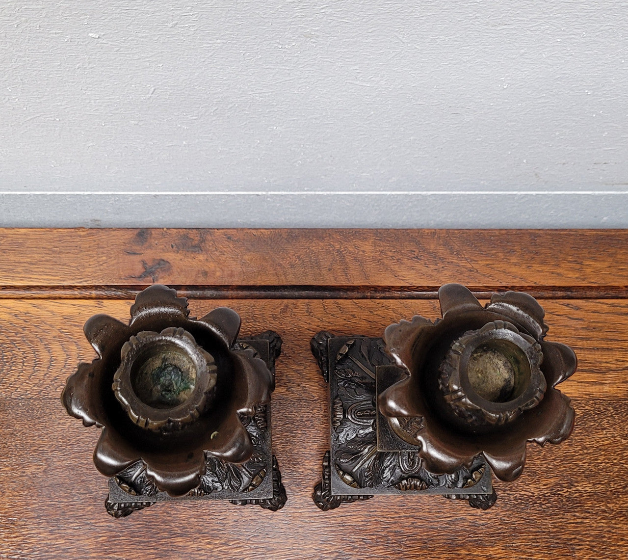 Pair Antique 19th Century French Bronze Candlesticks | Antique & Vintage | Moonee Ponds Antiques | Australia Wide Delivery