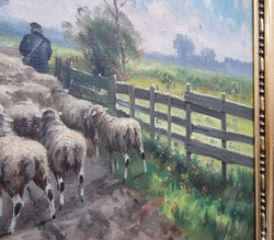 Beautiful French Oil Painting on Canvas | Antique & Vintage | Moonee Ponds Antiques | Australia Wide Delivery