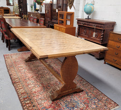 French Parquetry Top Fruitwood Dining Table | Antique & Vintage | Moonee Ponds Antiques | Australia Wide Delivery