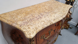 Louis XV Style Marquetry Inlay Marble Top Commode | Antique & Vintage | Moonee Ponds Antiques | Australia Wide Delivery