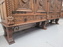 Spectacular French Oak Renaissance Style Four Door Sideboard/Buffet | Antique & Vintage | Moonee Ponds Antiques | Australia Wide Delivery
