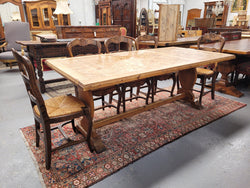 French Parquetry Top Fruitwood Dining Table | Antique & Vintage | Moonee Ponds Antiques | Australia Wide Delivery
