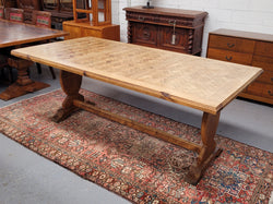 French Parquetry Top Fruitwood Dining Table | Antique & Vintage | Moonee Ponds Antiques | Australia Wide Delivery