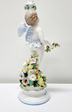 Decorative Pair of Victorian Sitzendorf Figurines of Summer & Spring | Antique & Vintage | Moonee Ponds Antiques | Australia Wide Delivery