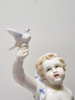 Decorative Pair of Victorian Sitzendorf Figurines of Summer & Spring | Antique & Vintage | Moonee Ponds Antiques | Australia Wide Delivery