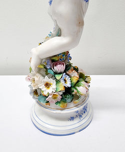 Decorative Pair of Victorian Sitzendorf Figurines of Summer & Spring | Antique & Vintage | Moonee Ponds Antiques | Australia Wide Delivery