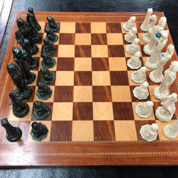 Fabulous Chess Set Hand Crafted By Crisan Craftware From New Zealand