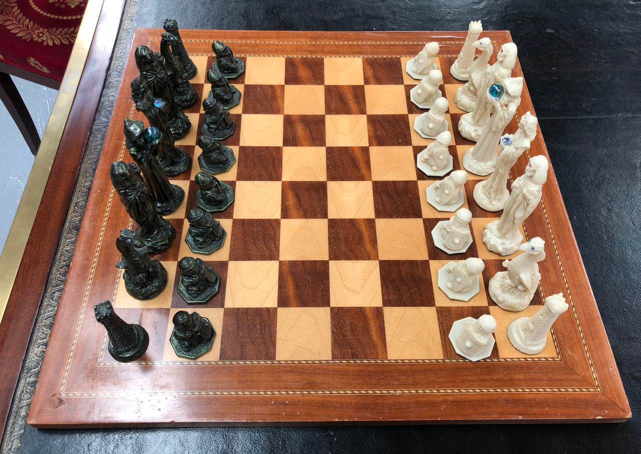 Fabulous Chess Set Hand Crafted By Crisan Craftware From New Zealand