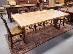 French Parquetry Top Fruitwood Dining Table | Antique & Vintage | Moonee Ponds Antiques | Australia Wide Delivery