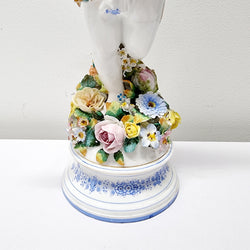 Decorative Pair of Victorian Sitzendorf Figurines of Summer & Spring | Antique & Vintage | Moonee Ponds Antiques | Australia Wide Delivery