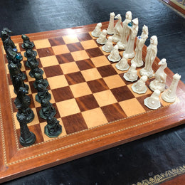 Fabulous Chess Set Hand Crafted By Crisan Craftware From New Zealand