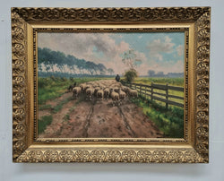 Beautiful French Oil Painting on Canvas | Antique & Vintage | Moonee Ponds Antiques | Australia Wide Delivery
