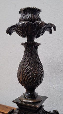 Pair Antique 19th Century French Bronze Candlesticks | Antique & Vintage | Moonee Ponds Antiques | Australia Wide Delivery