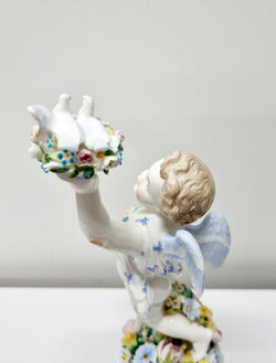 Decorative Pair of Victorian Sitzendorf Figurines of Summer & Spring | Antique & Vintage | Moonee Ponds Antiques | Australia Wide Delivery