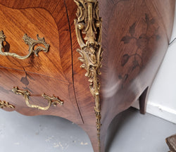 Louis XV Style Marquetry Inlay Marble Top Commode | Antique & Vintage | Moonee Ponds Antiques | Australia Wide Delivery