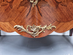 Louis XV Style Marquetry Inlay Marble Top Commode | Antique & Vintage | Moonee Ponds Antiques | Australia Wide Delivery