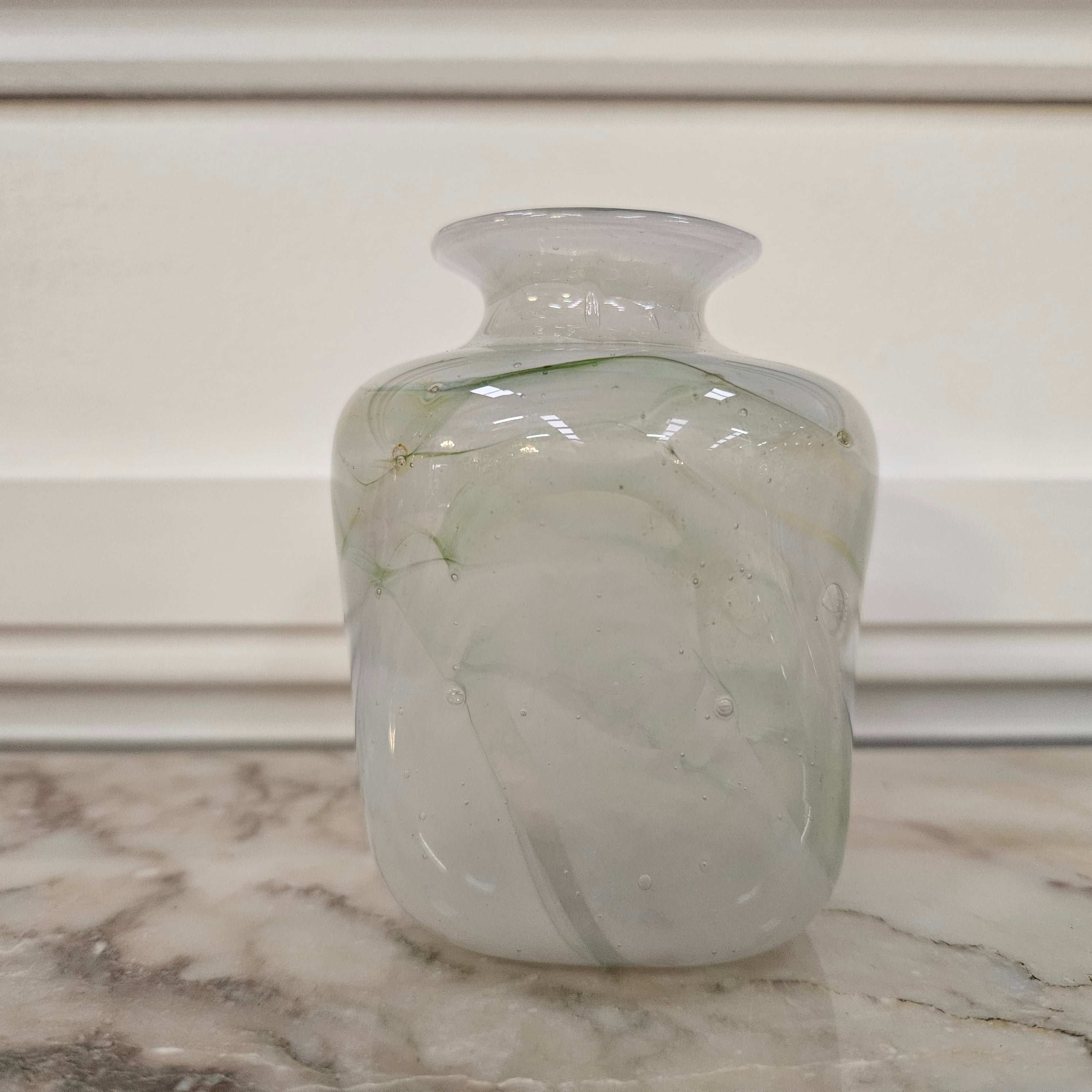 Australian John Walsh Art Glass Signed Green | Antique & Vintage | Moonee Ponds Antiques | Australia Wide Delivery