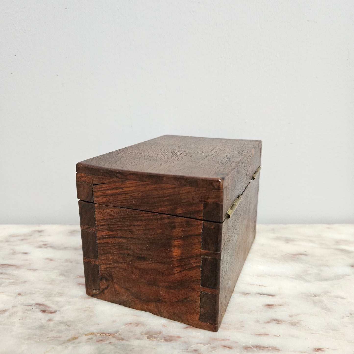 French Walnut Trinket Box & Key