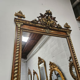 Stunning French Baroque Style Mantel Mirror