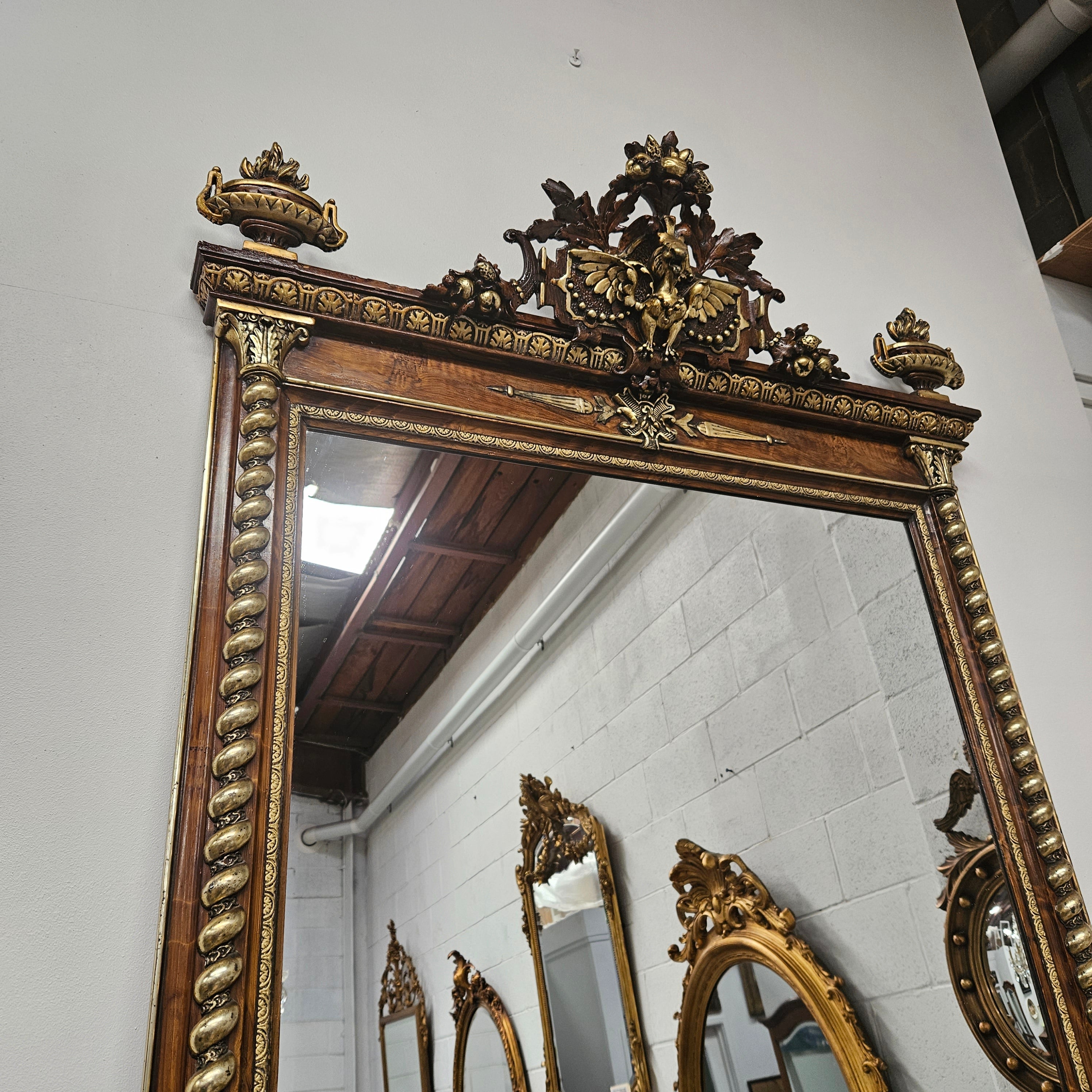 Stunning Antique French Baroque Style Mantel Mirror | Antique & Vintage | Moonee Ponds Antiques | Australia Wide Delivery