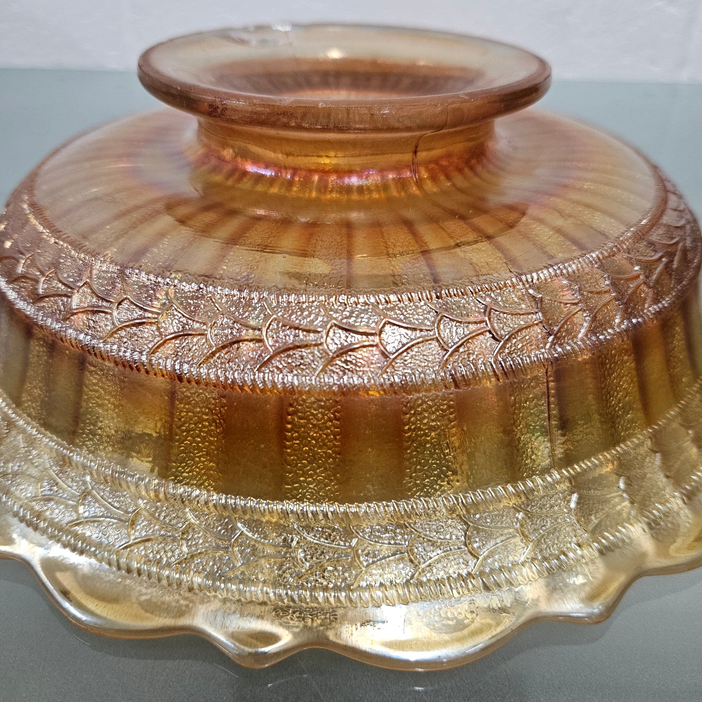 Fenton Carnival Glass Antique Bowl