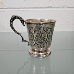 Engraved Sterling Silver Cup | Antique & Vintage | Moonee Ponds Antiques | Australia Wide Delivery