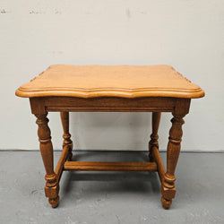 French Provincial Oak Small Side Table | Antique & Vintage | Moonee Ponds Antiques | Australia Wide Delivery