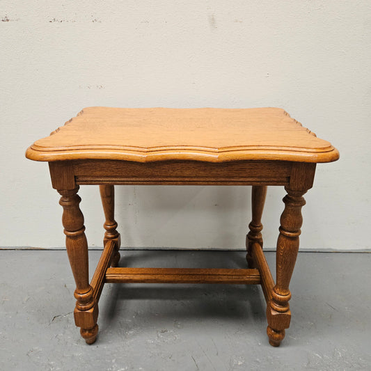 French Provincial Oak Small Side Table