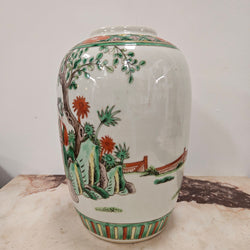 Late Famille Verte Porcelain Vase | Antique & Vintage | Moonee Ponds Antiques | Australia Wide Delivery