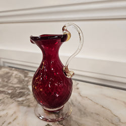 Vintage Venetian Ruby Glass Jug/Vase | Antique & Vintage | Moonee Ponds Antiques | Australia Wide Delivery