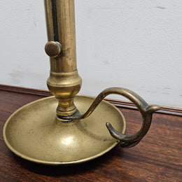 Antique Chamberstick Brass Candle Holder