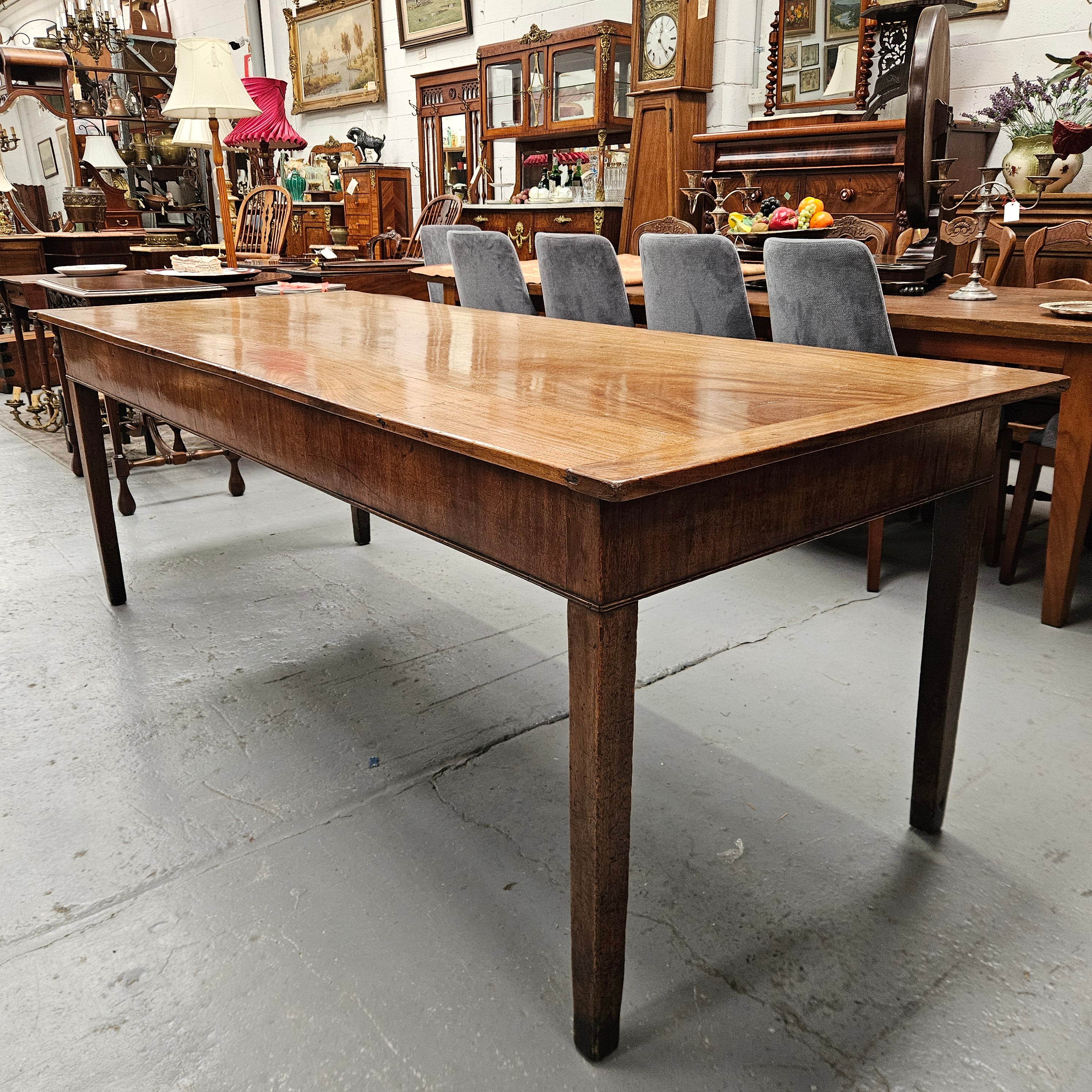 Rare Mahogany French Farmhouse Style Table C1780