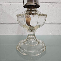 Vintage Clear Glass Kero Lamp