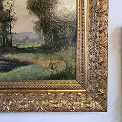 French Oil on Canvas Signed Painting | Antique & Vintage | Moonee Ponds Antiques | Australia Wide Delivery