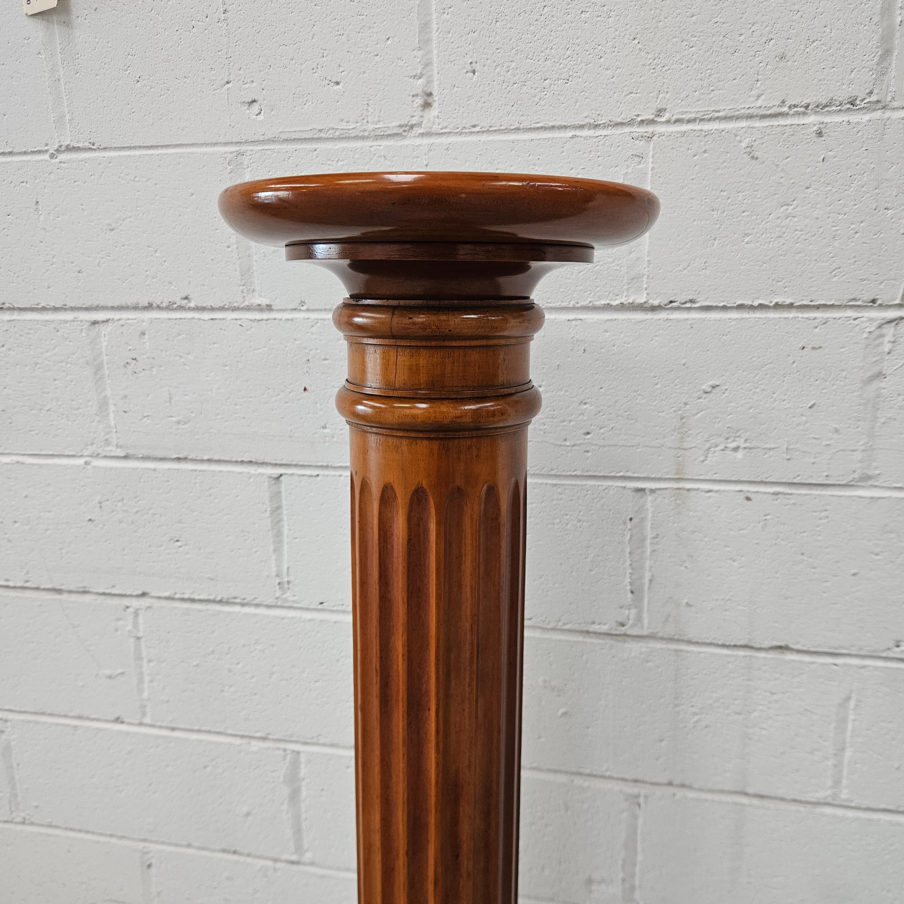 Rustic Blackwood Gun Barrel Pedestal | Antique & Vintage | Moonee Ponds Antiques | Australia Wide Delivery