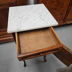 Louis XV Style Marble Top Single Bedside
